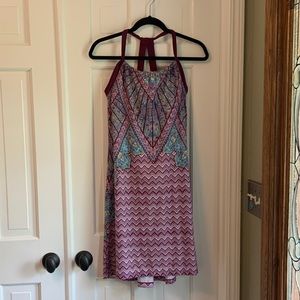 PRANA DRESS QUINN HALTER RACERBACK A LINE